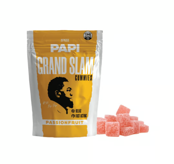 Photograph of product: Papi Passionfruit (1:1 TH-oui:CBN) Fast Acting Rosin Gummies