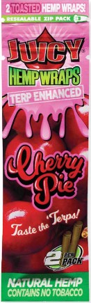 Photograph of product: Juicy Hemp Wraps - Cherry Pie - 2pk
