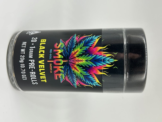 Photograph of product: Smoke Black Velvet Preroll 20pk 20g
