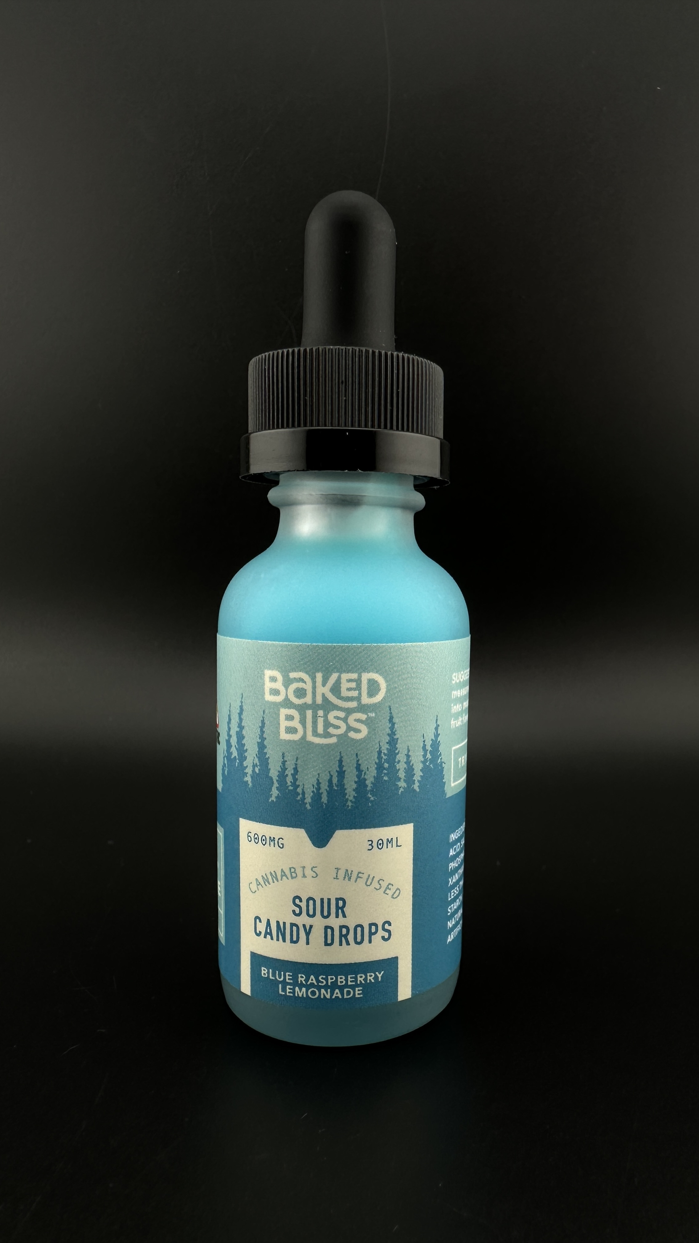 Photograph of product: 600mg Blue Raspberry Lemonade Sour Candy Drops | Baked Bliss