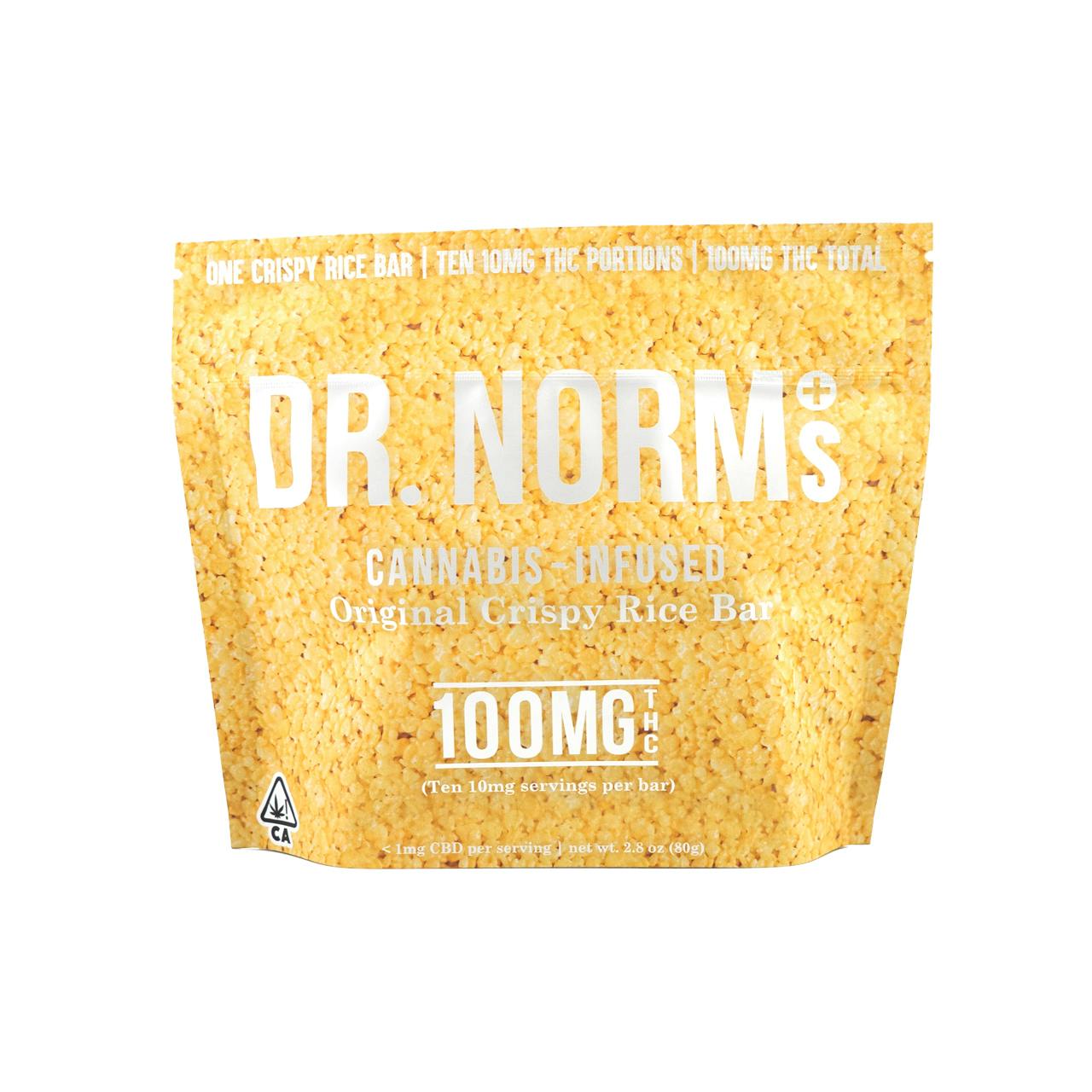 Photograph of product: Dr. Norms | Rice Crispy Treat 100mg | Original