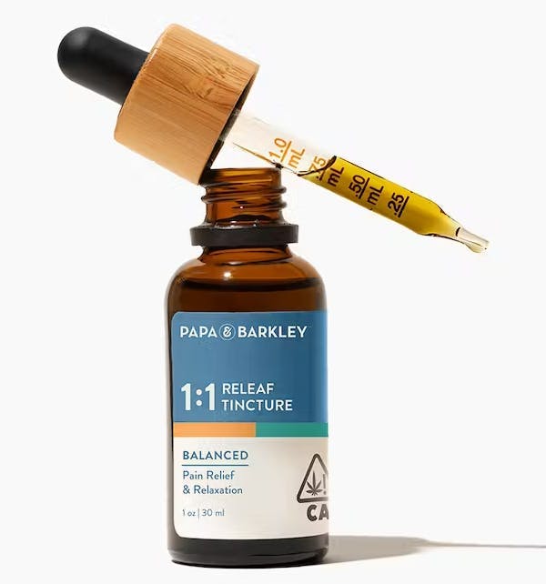 Photograph of product: 1:1 BALANCED TINCTURE | 30ML | PAPA & BARKLEY