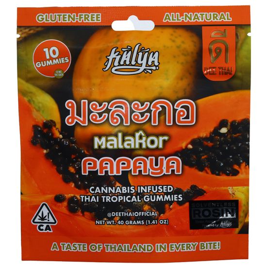 Photograph of product: Dee Thai X Kalya - 100MG Papaya 40g - 