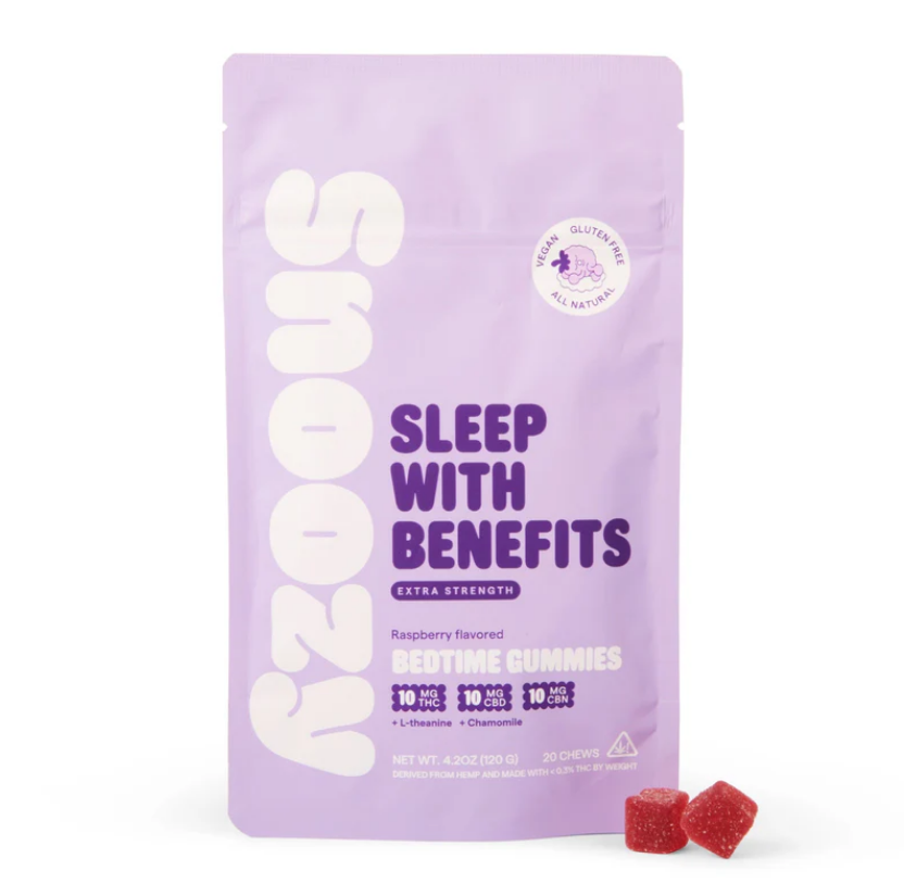Photograph of product: Snoozy - Sleep With Benefits - Raspberry - 20ct Gummies