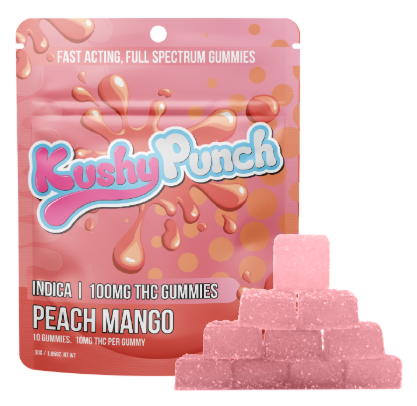 Photograph of product: Peach Mango | Gummies | 10pk 100mg