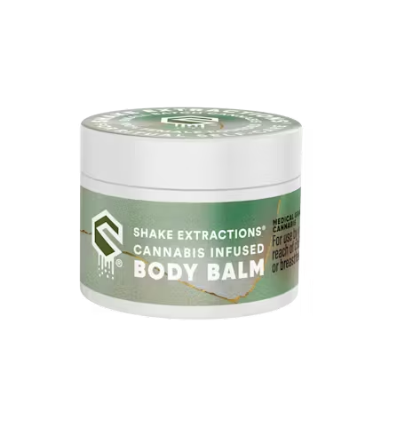 Photograph of product: Shake Extractions: Topicals | 4:1 Body Balm Rosemary | 500mg CBD : 125mg TH-oui | 1oz