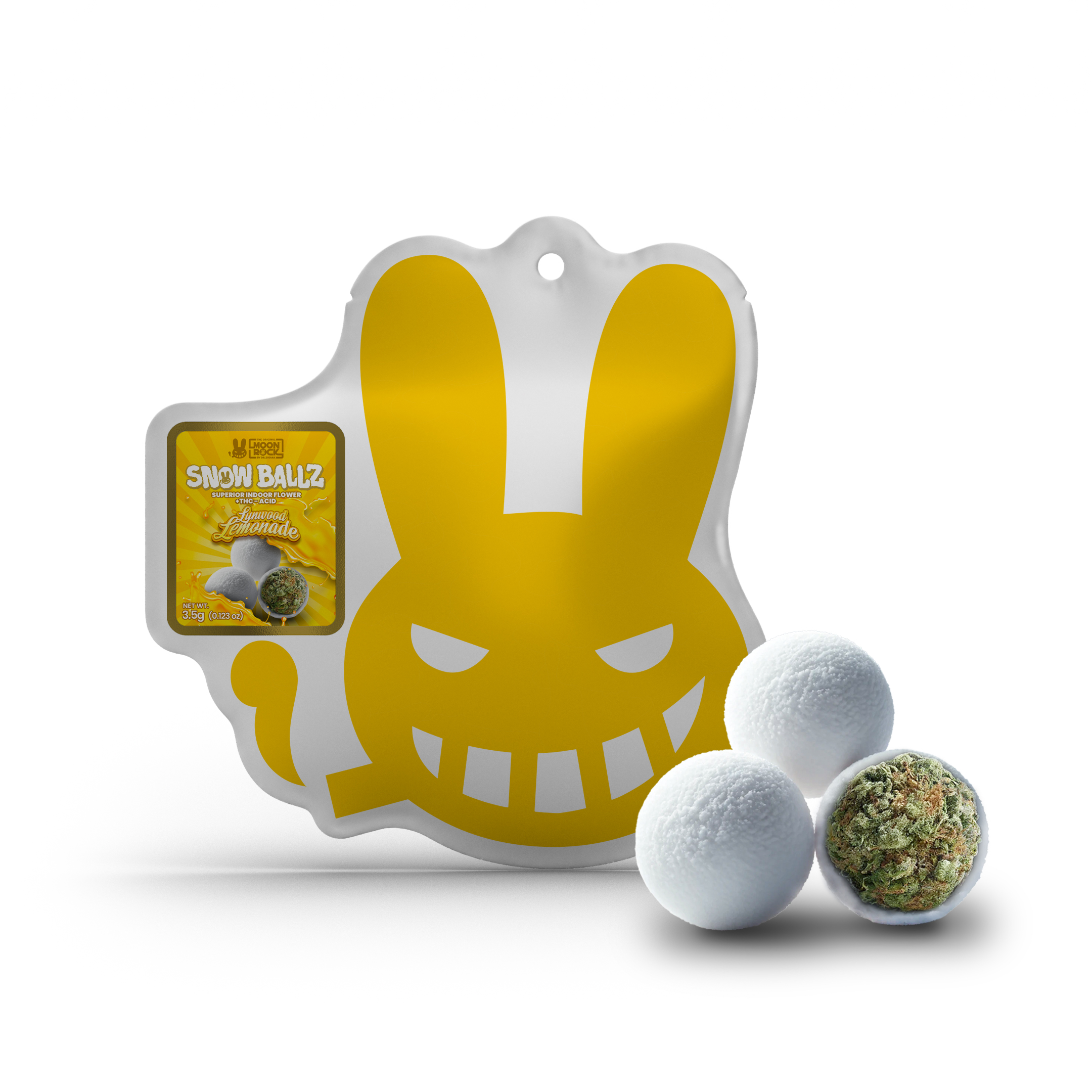 Photograph of product: Dr. Zodiak's Moonrock Snowballz - Lynwood Lemonade - 3.5g