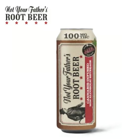 Photograph of product: Not Your Father's Root Beer 16oz Soda 100MG TH-oui