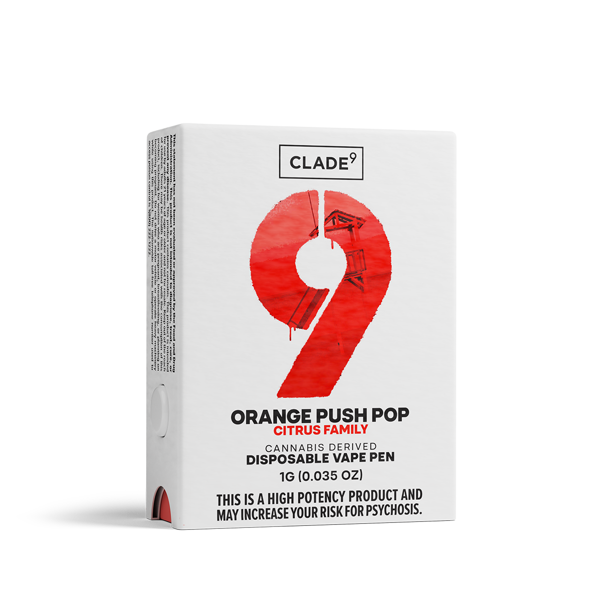 Photograph of product: Disposable | Orange Push Pop