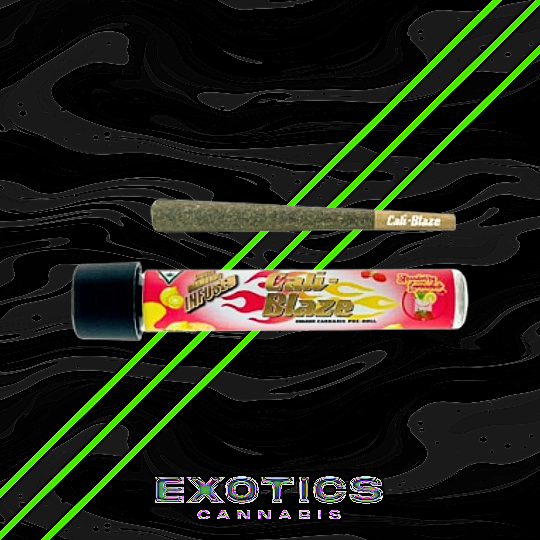 Photograph of product: Cali-Blaze - Strawberry Lemonade Tarantula Infused Pre-roll (3/$15)