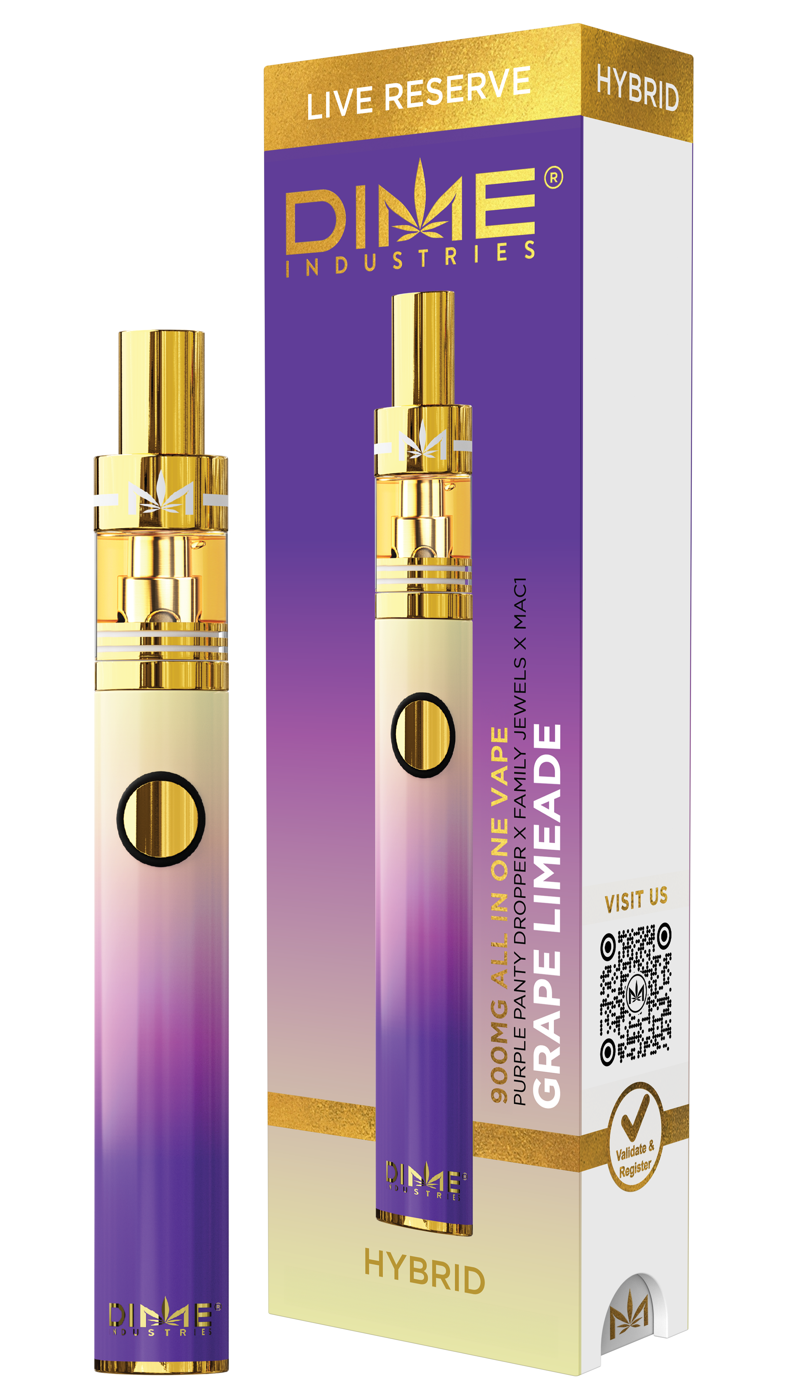 Photograph of product: DIME LR Kushmint Disposable 0.9g