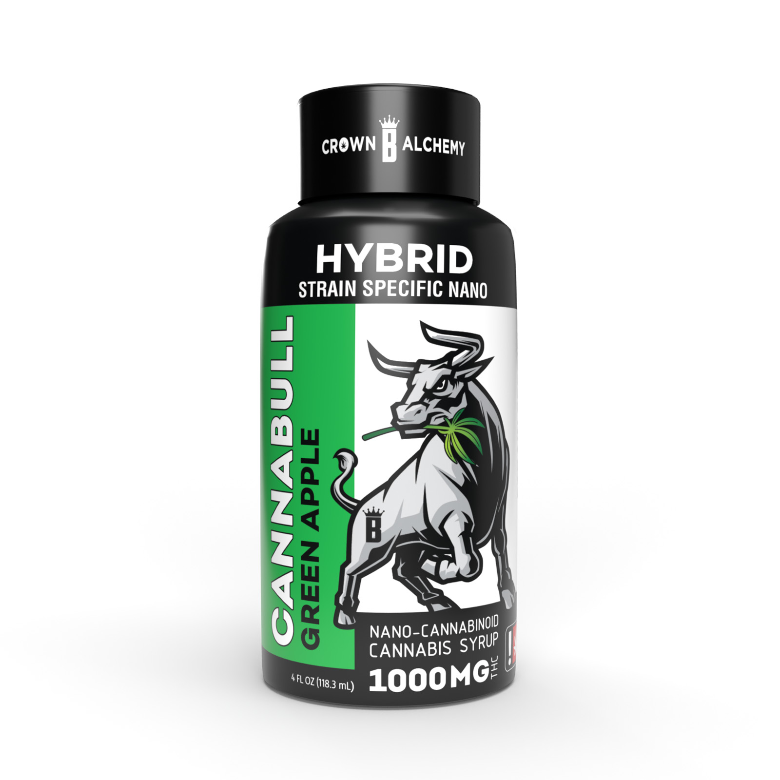 Photograph of product: Green Apple Cannabull Nano Syrup | 1000mg