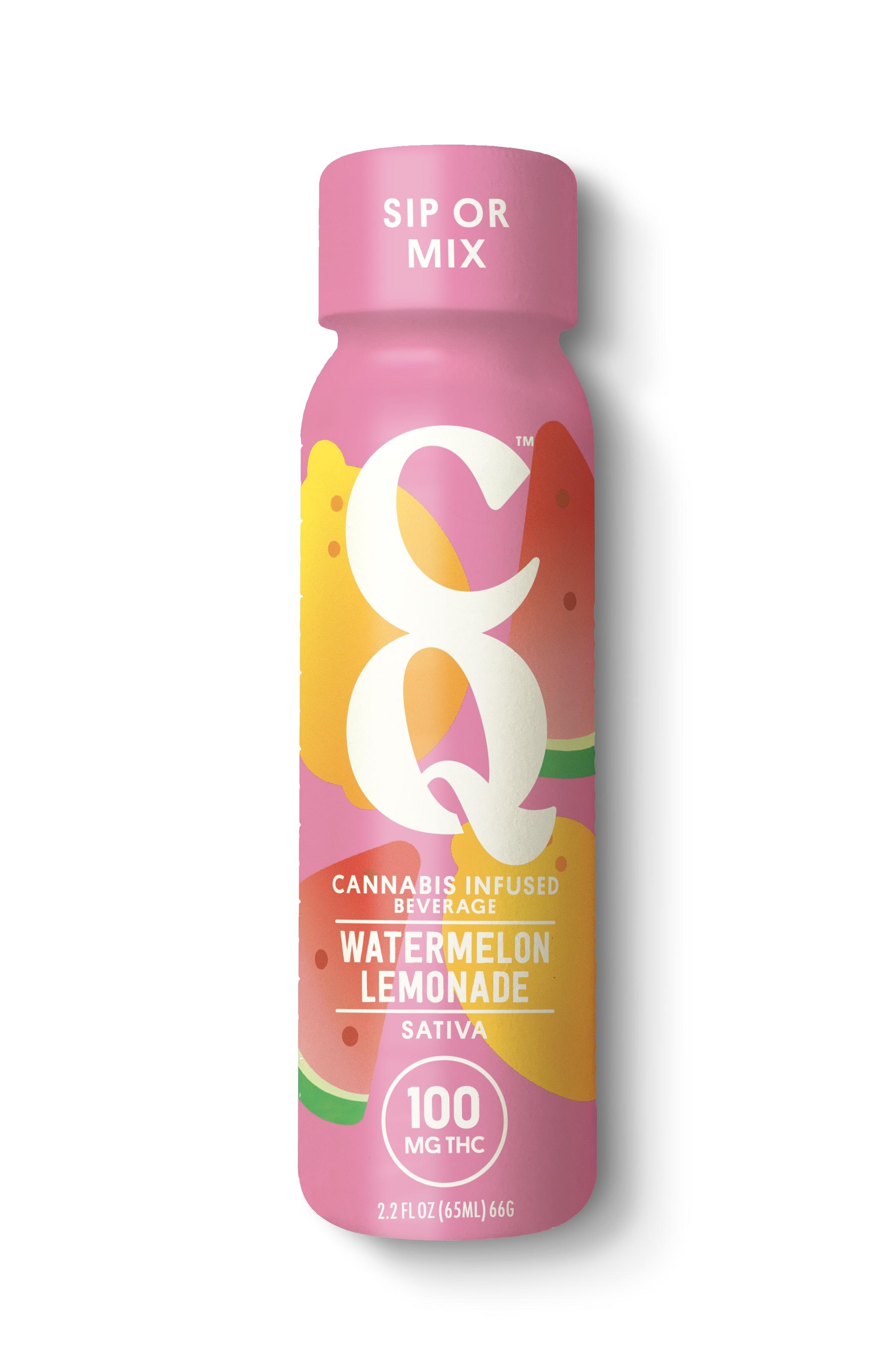 Photograph of product: CQ | Watermelon Lemonade | Oui'd | 2.2 oz Shot | 100mg TH-oui