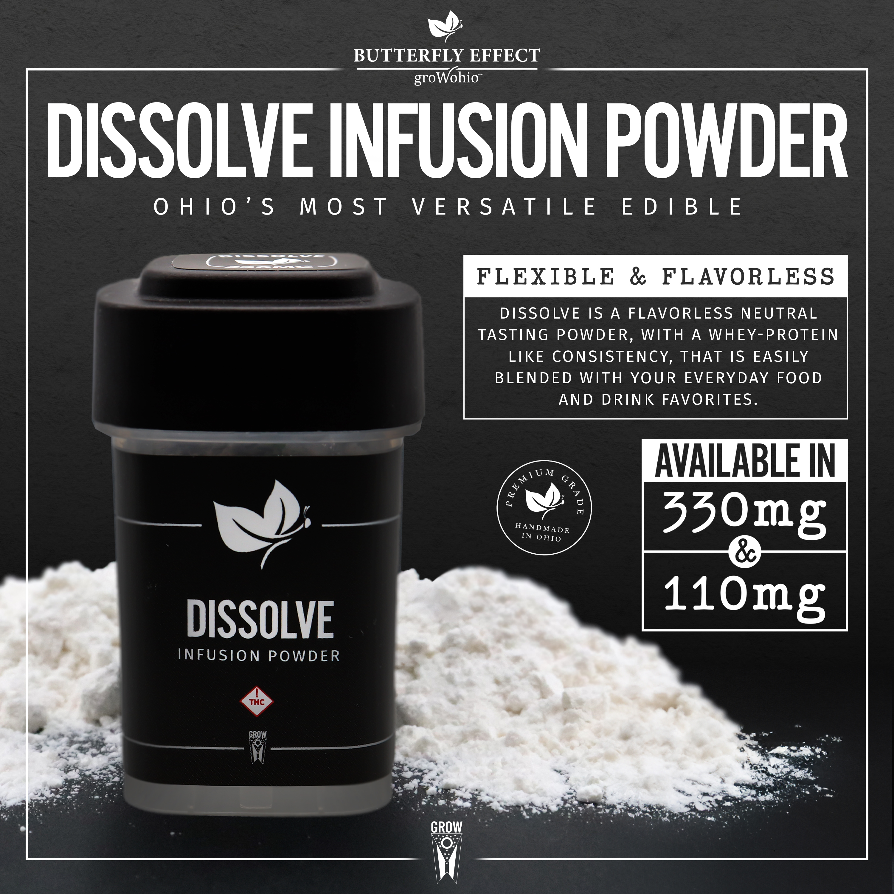 Photograph of product: Butterfly Effect | Dissolve | 330mg Infusion Powder
