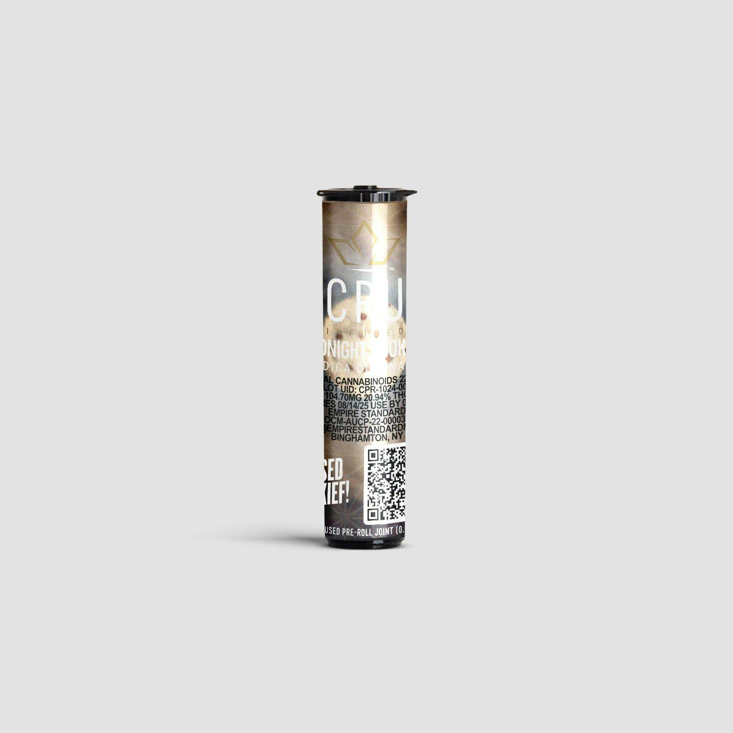 Photograph of product: CRU Midnight Cookies Infused PreRoll 6pk