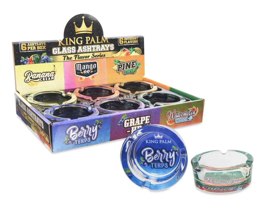 Photograph of product: King Palm Flavor Ash Tray | Assorted