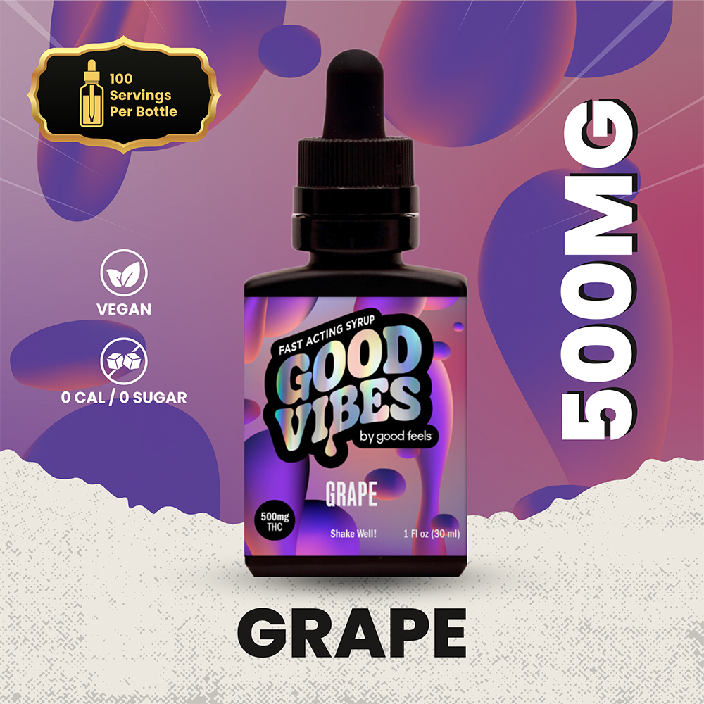 Photograph of product: Tincture | Good Vibes | Grape Syrup | 500MG
