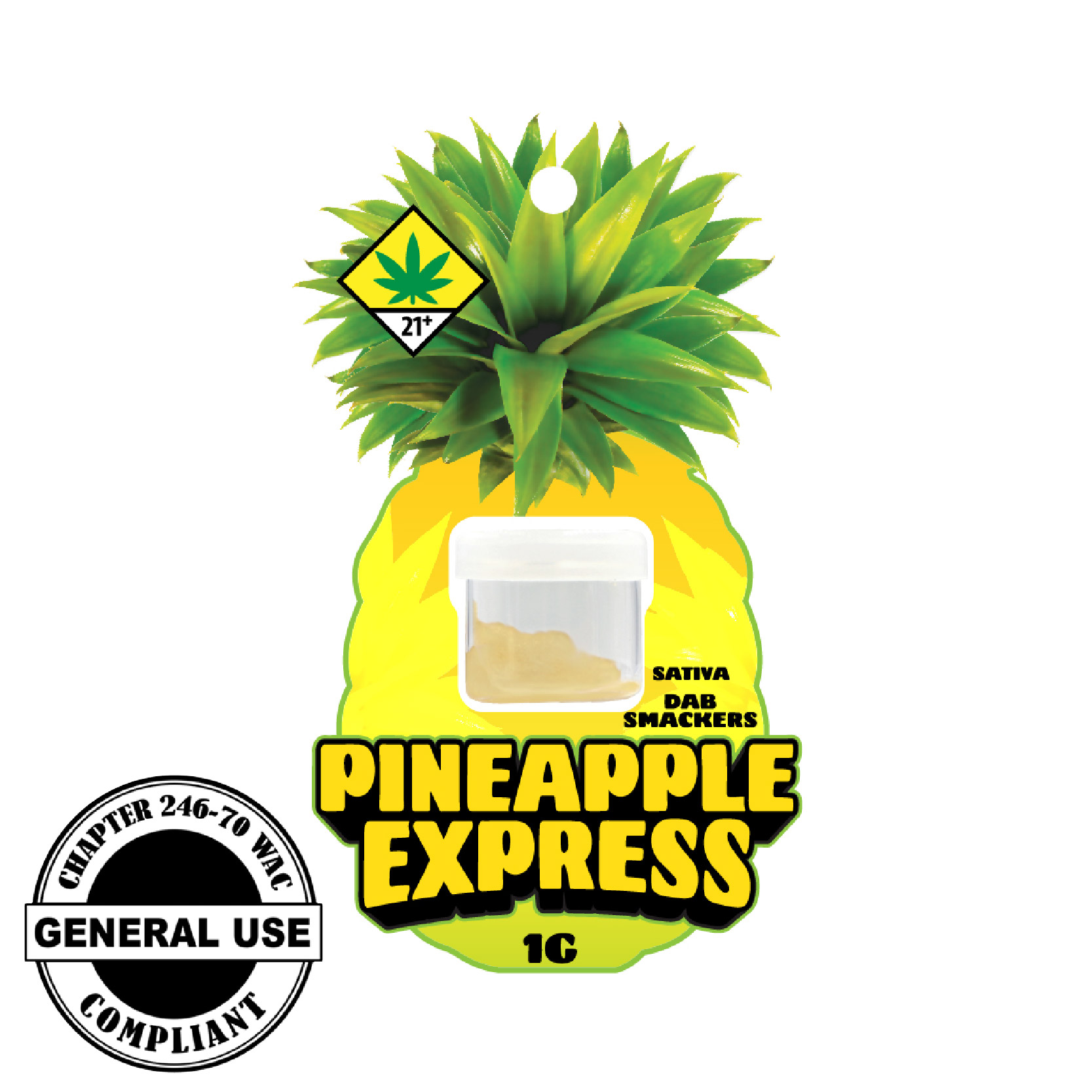 Photograph of product: Pineapple Express Dabsmackers | 1g (DOH)