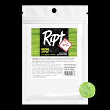 Photograph of product: Ript | Gummies | Baked Apple | Hybrid | 100mg