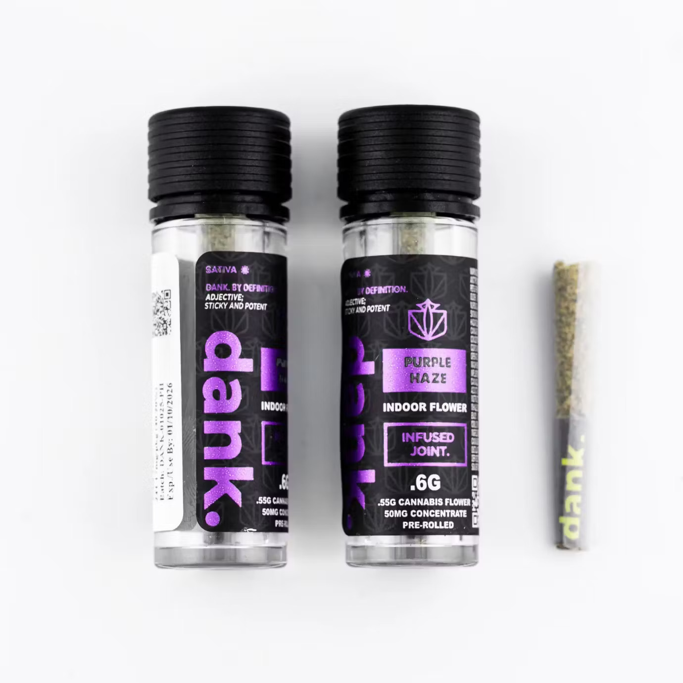 Photograph of product: Dank - Purple Haze - 0.6g Pre roll