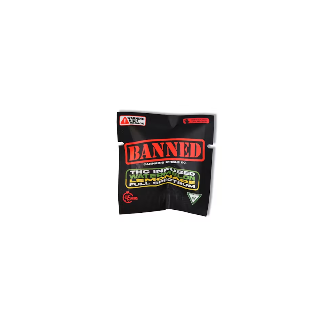 Photograph of product: Banned | Watermelon Lemonade Single Gummy | 200mg