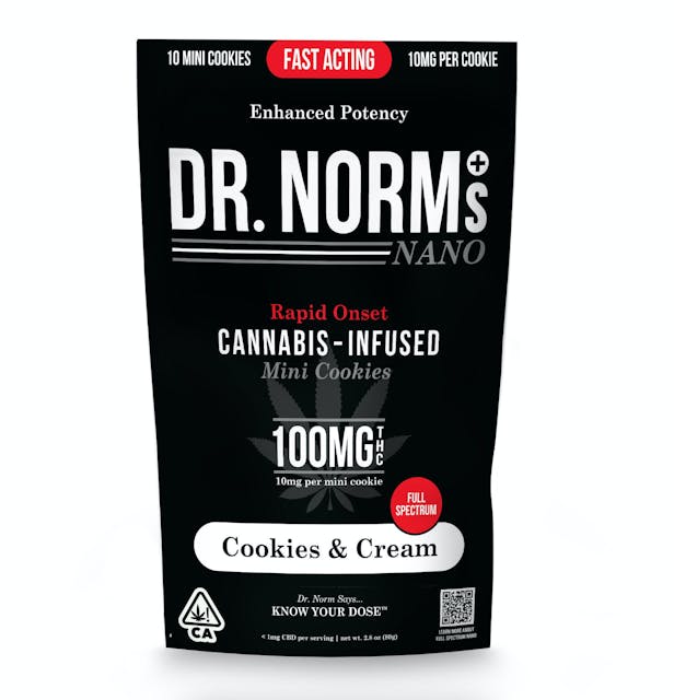 Photograph of product: Dr. Norms- NANO- Cookies N' Cream (10 Cookies) - 