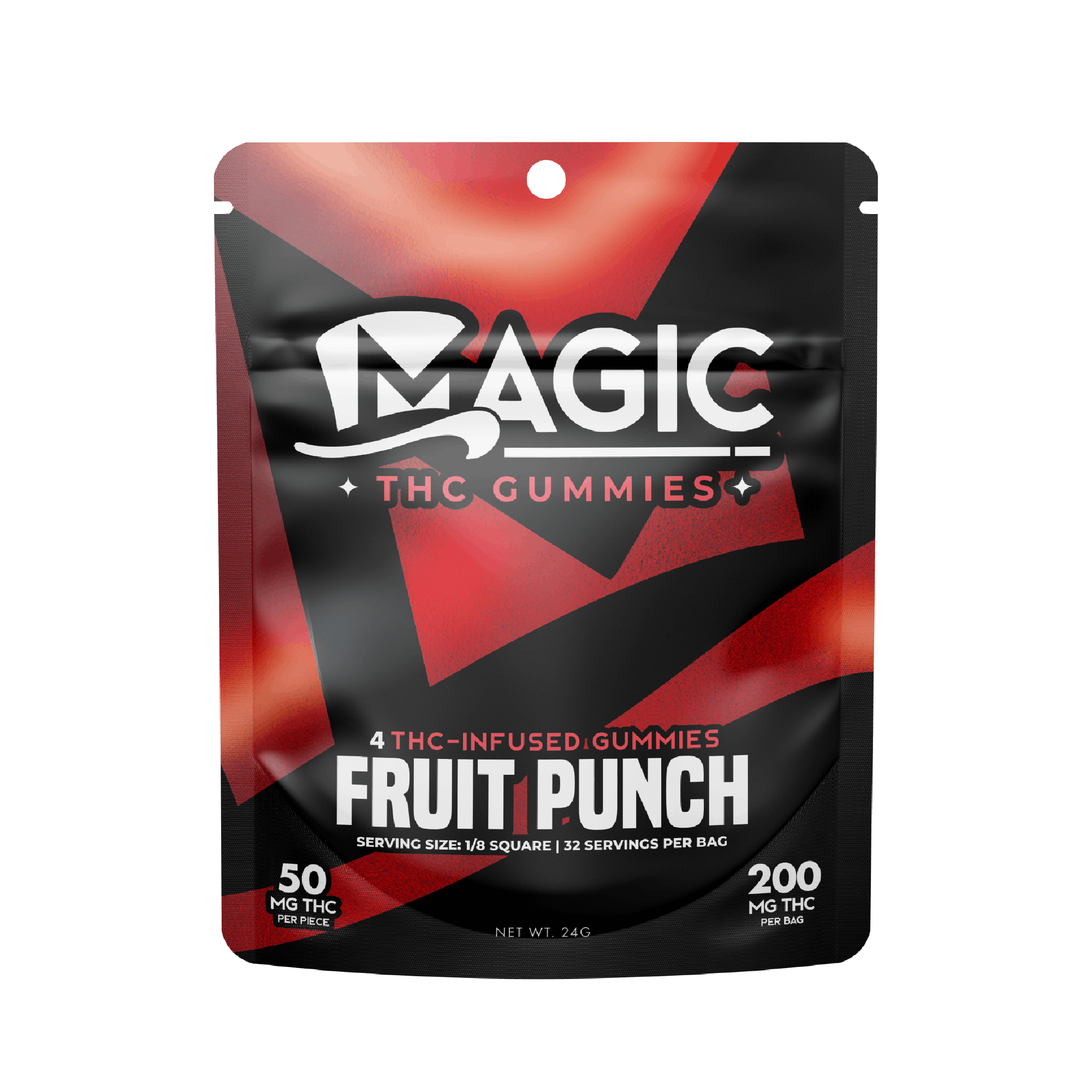 Photograph of product: Magic | Fruit Punch | 200mg Gummies | REC