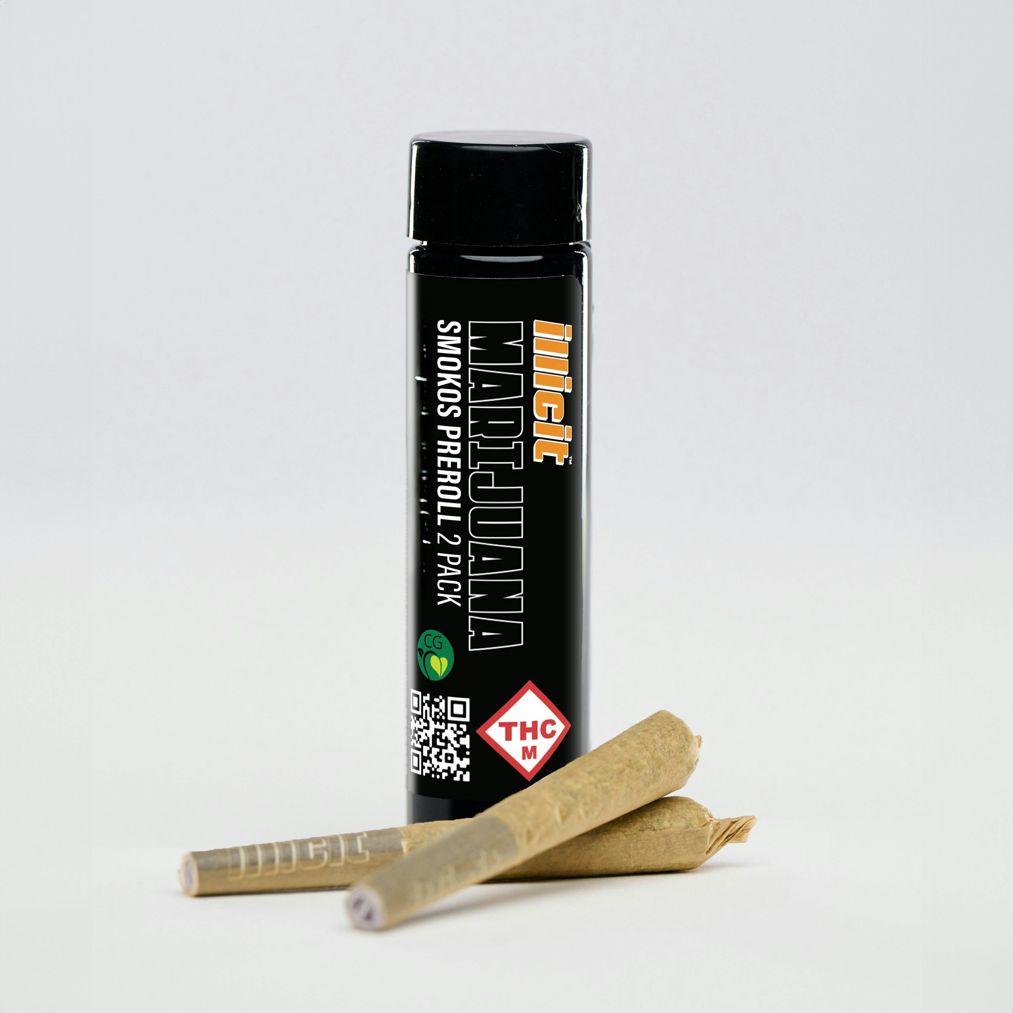 Photograph of product: Illcit | Blackberry Larry | Pre-Roll | 2 Pack 1G