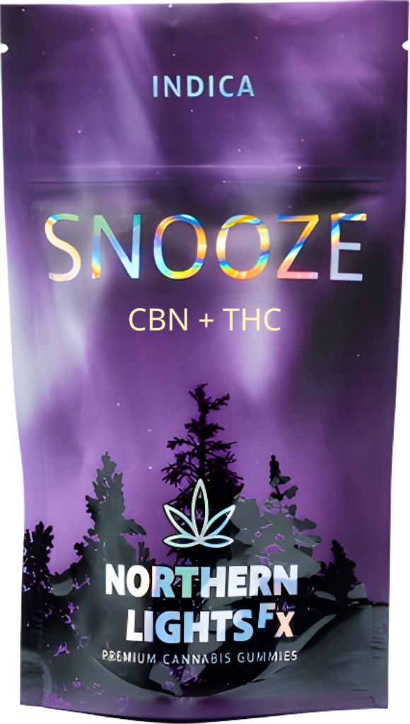 Photograph of product: Northern Lights FX - Gummies - Black Cherry Pomegranate - Snooze - 200MG