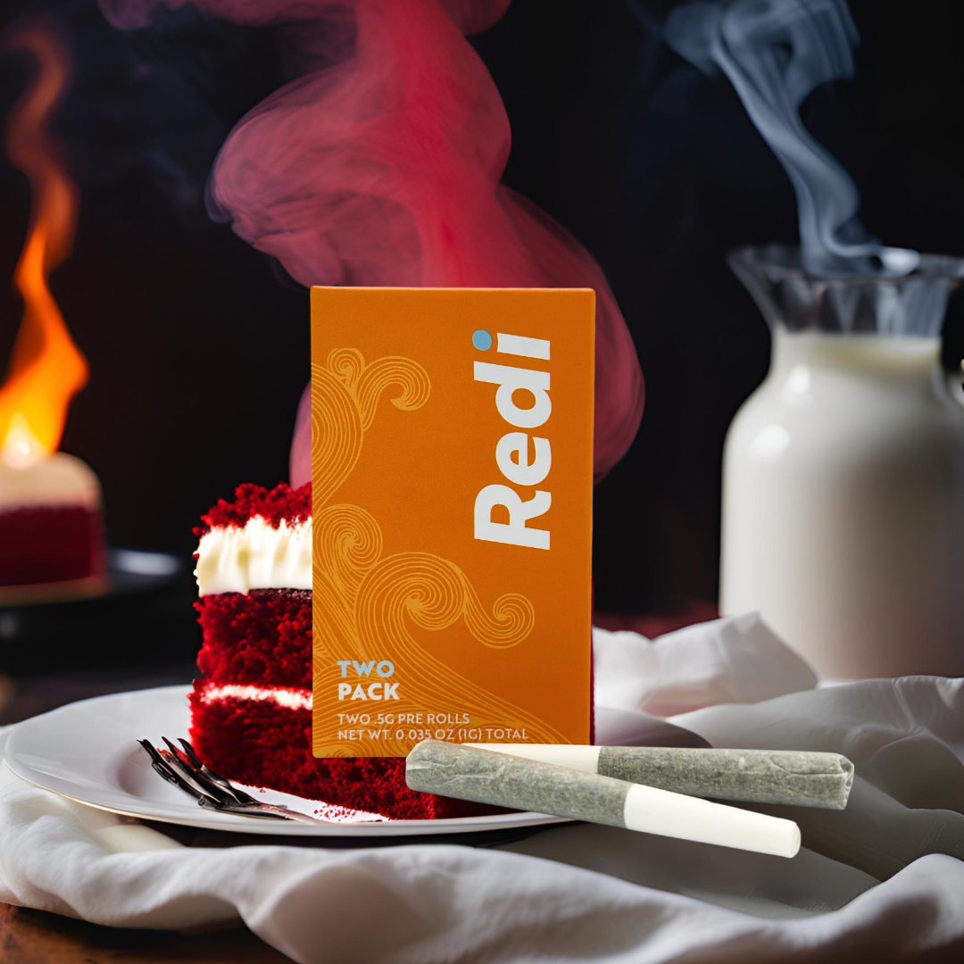 Photograph of product: Red Velvet | Pre-Roll 2pk (0.5g each)
