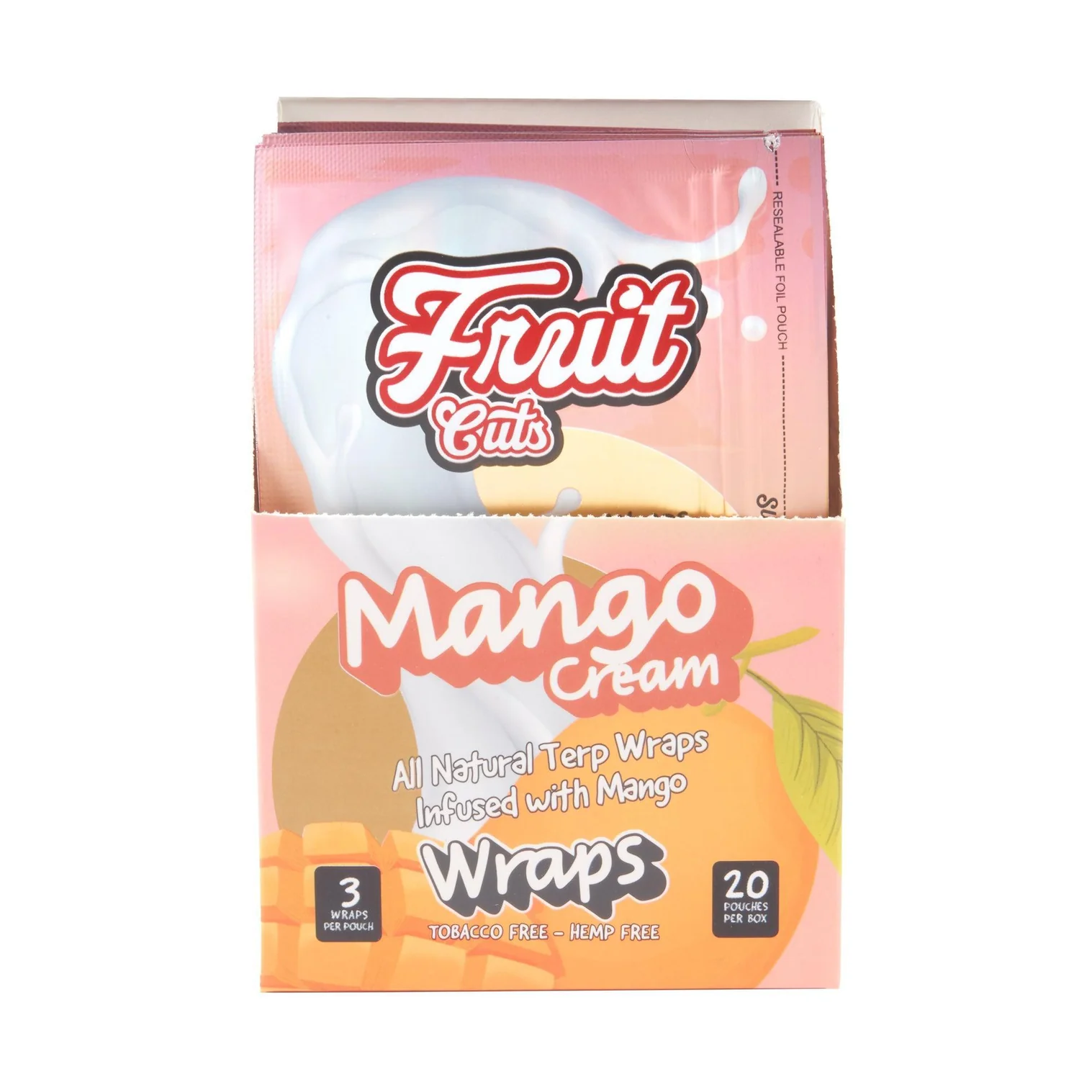 Photograph of Product: Fruit Cuts Natural Pulp Wraps King Size - Mango Cream