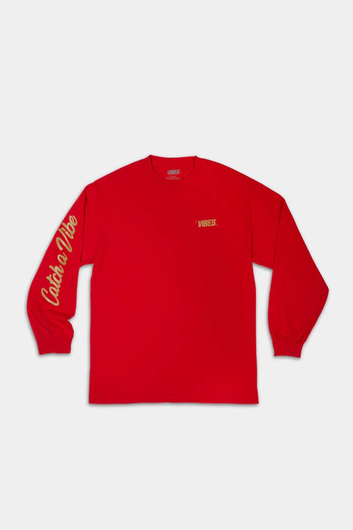 Photograph of product: VIBES Long Sleeve - Red