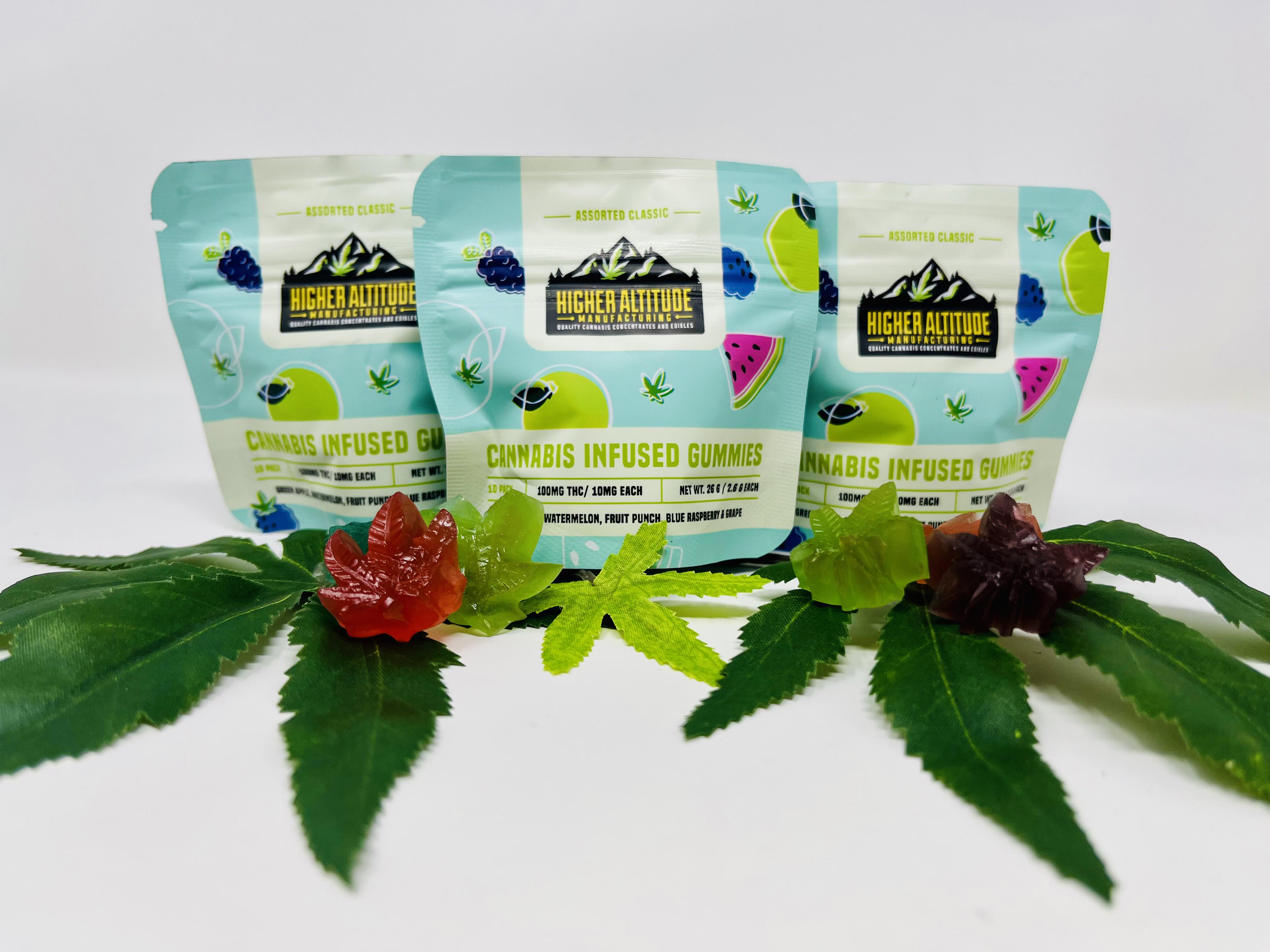 Photograph of product: Classic Gummies (100mg) Hybrid Gummies 10pk by Higher Altitude Manufacturing*Final Price