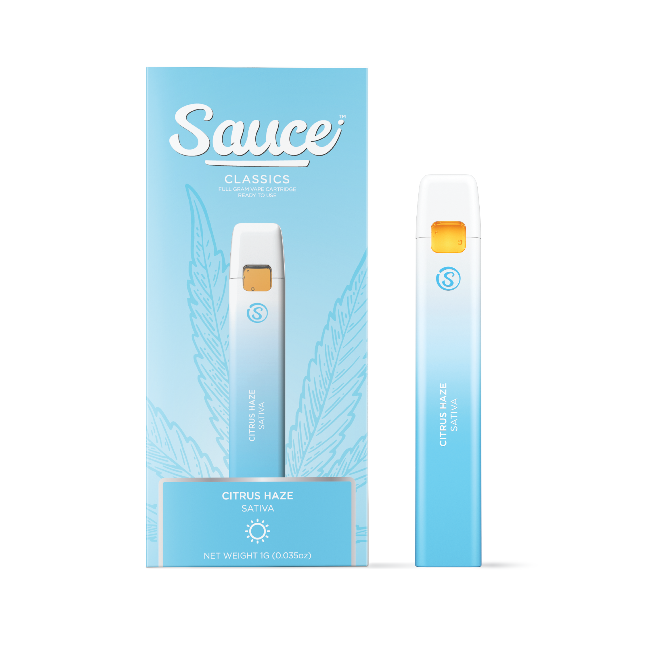 Photograph of product: Sauce - 1000mg Classic Disposable (S) - - Citrus Haze