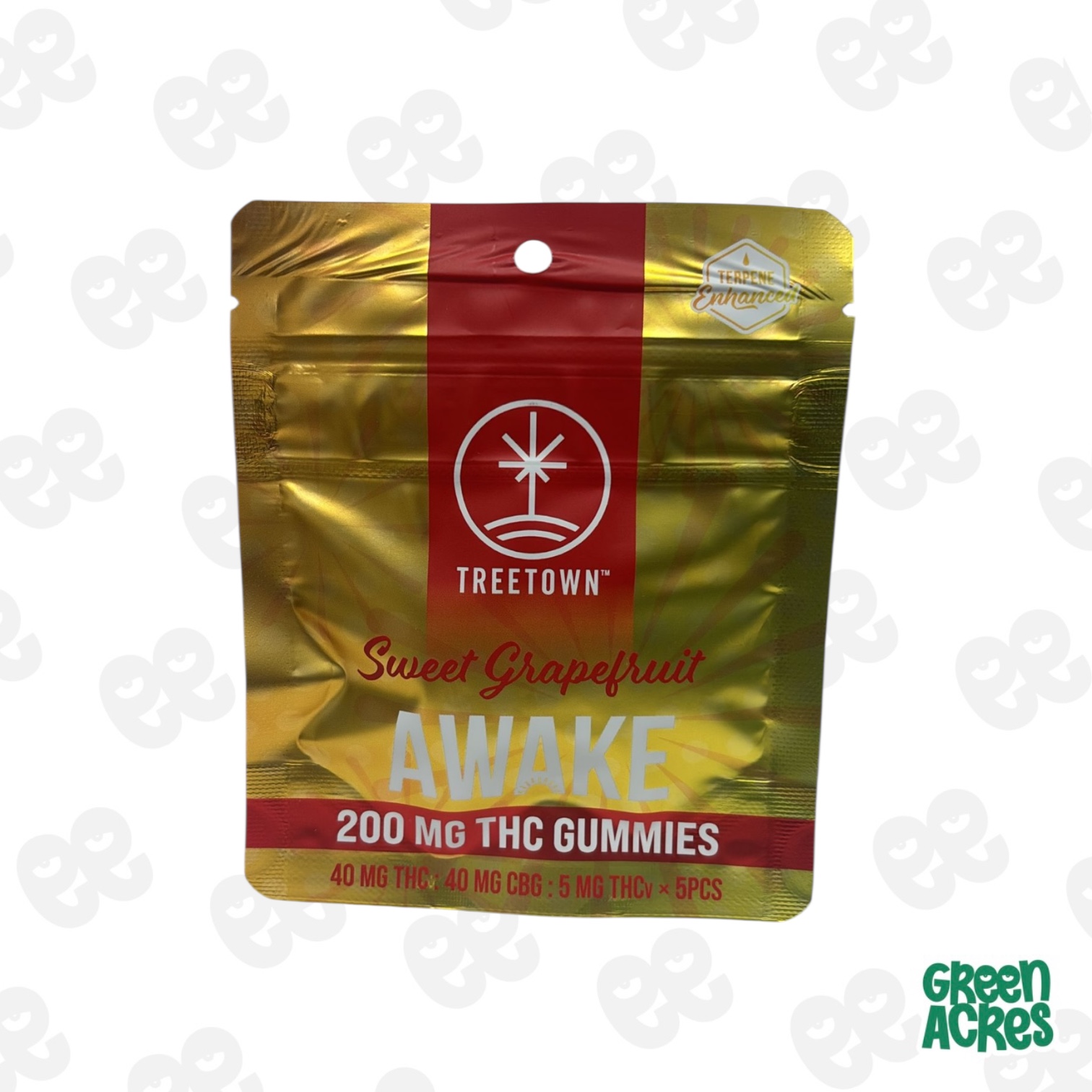 Photograph of product: Tree Town: Awake High Dose 200MG Gummies 5pk