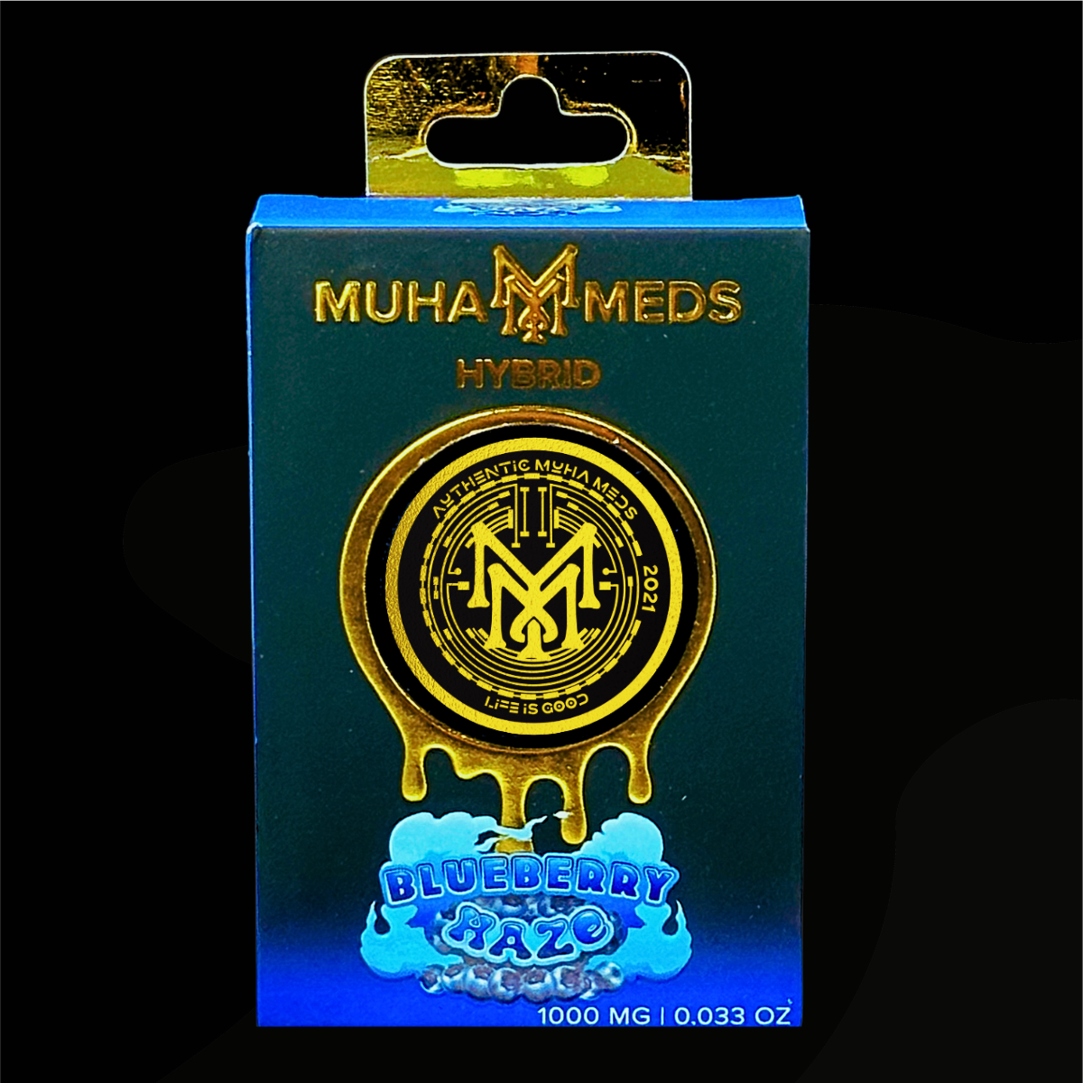 Photograph of product: Muha Meds 1g Cartridge  | Blueberry Haze - Hybrid