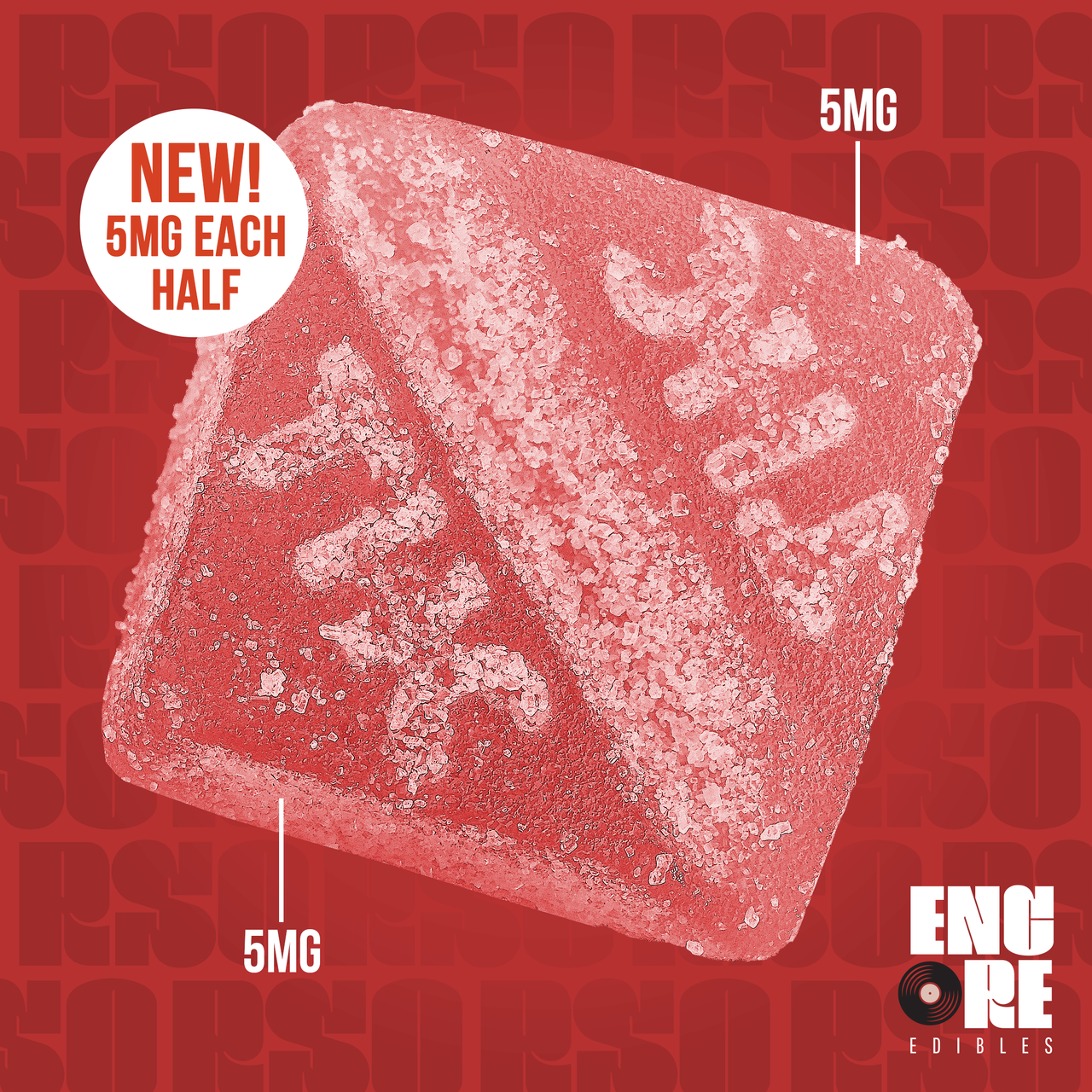 Photograph of product: Encore Sour Black Cherry RSO Gummies T97 (H) 10 Pack (20 Servings) - 25847