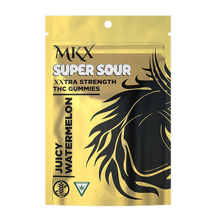 Photograph of Product: AU MKX: Juicy Watermelon Super Sour 200mg Gummies