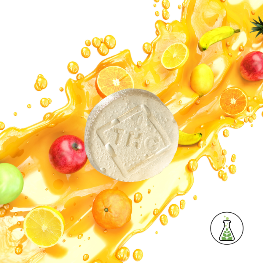 Photograph of product: Full Spectrum Fruit Punch Soft Chew 100mg 10 pk