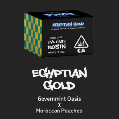 Photograph of product: 1904 Provisions | 1g - Egyptian Gold - Live Rosin Concentrate - Hybrid - 