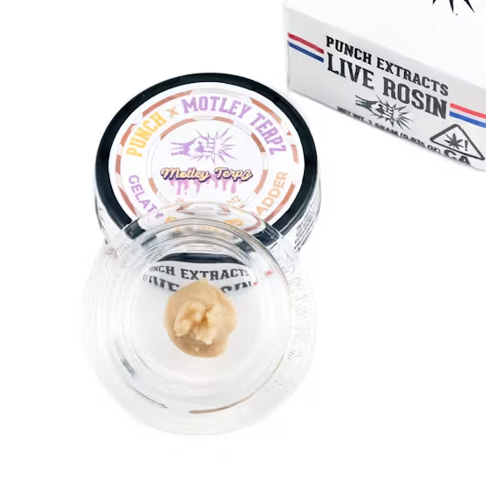 Photograph of product: Punch Extracts First Class Funk Live Rosin Badder (Tier 4) 1g