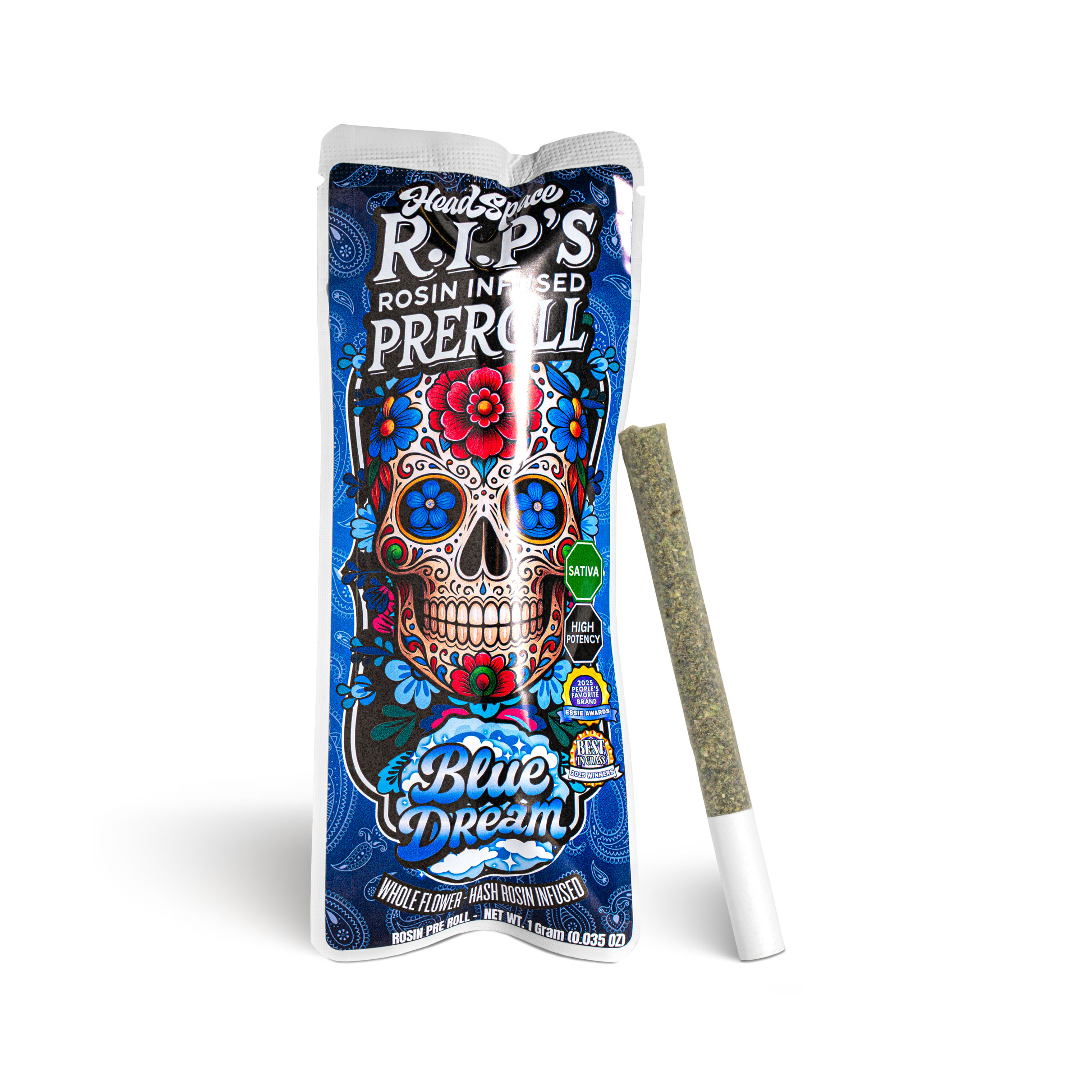 Photograph of product: Blue Dream Rosin Infused Pre-Roll