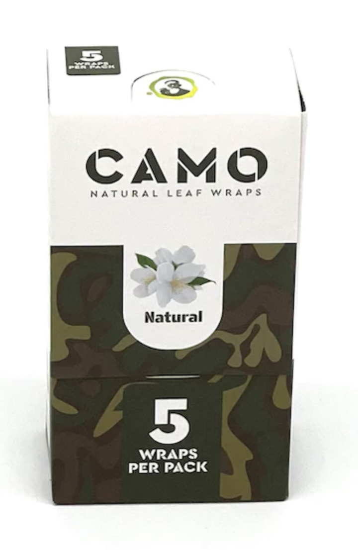 Photograph of product: Camo | Natural Leaf Wraps | Self-Rolling | Natural