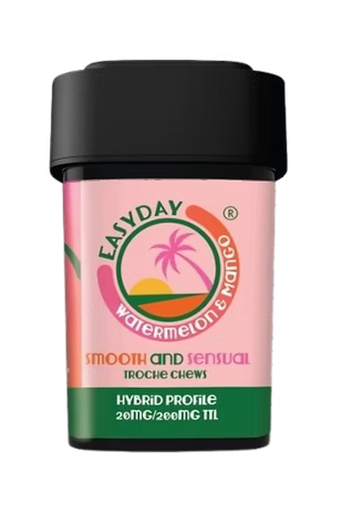 Photograph of product: EasyDay | Watermelon and Mango | Smooth and Sensual | 200mg 10 pck