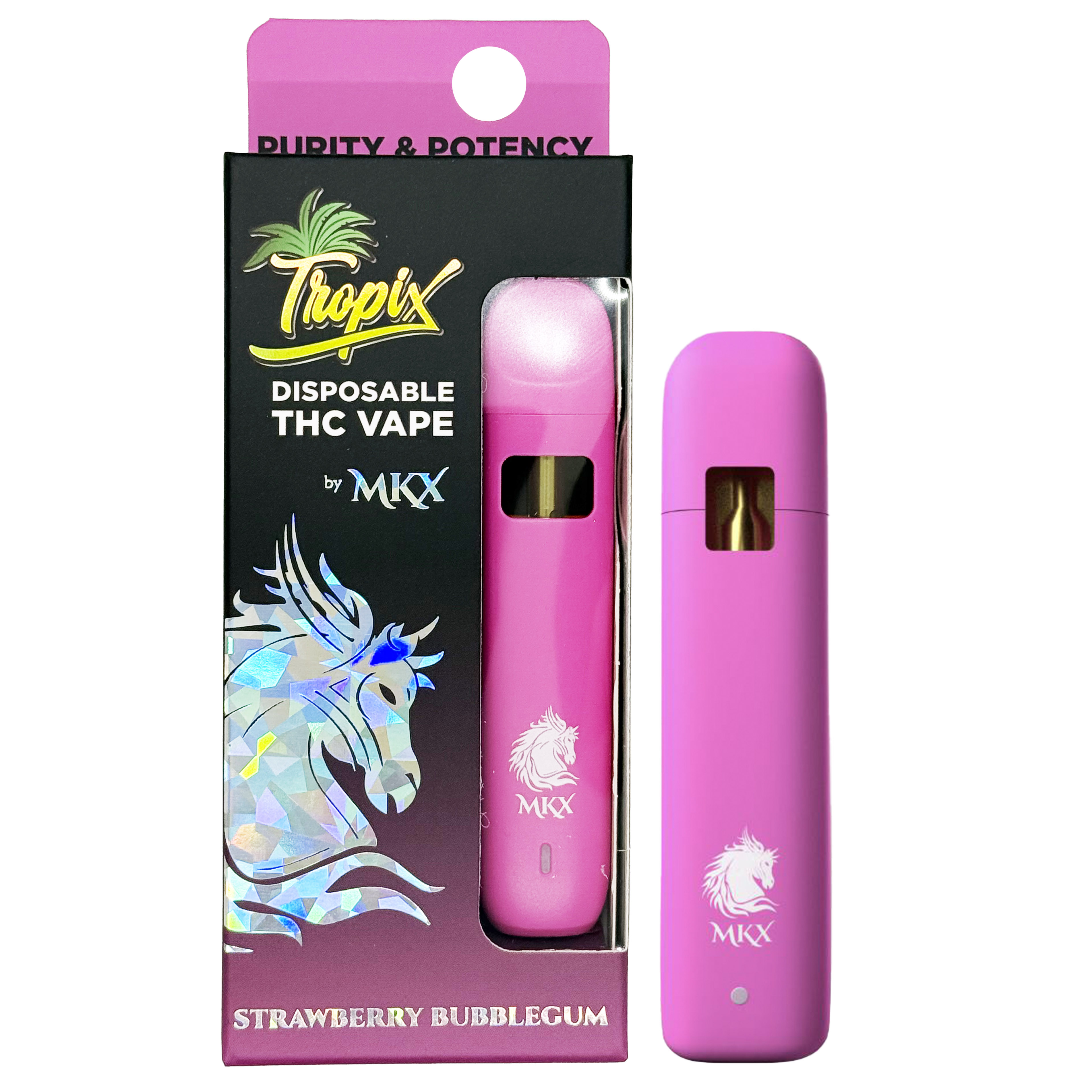 Photograph of product: TropiX Strawberry Bubblegum Disposable Rec