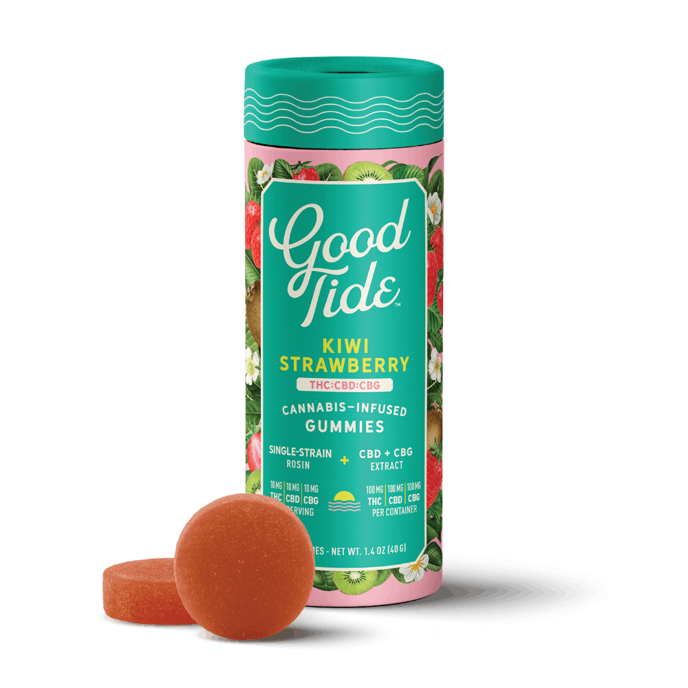 Photograph of product: Gummies 400mg l Kiwi Strawberry l Hybrid l 2:1:1 l Good Tide l WYLD