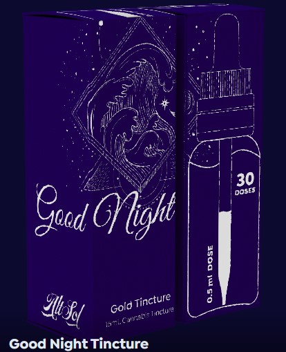 Photograph of product: Alt Sol | Tinctures | Good Night | 15ml tincture | Oui'd