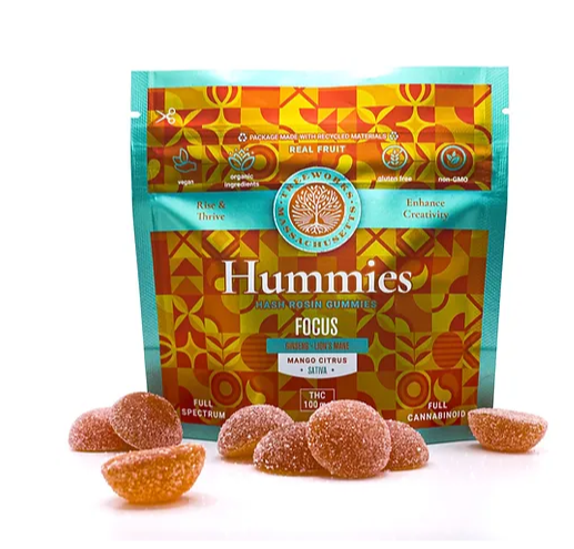 Photograph of product: 100mg | Focus | Hummies-au chocolat Rosin