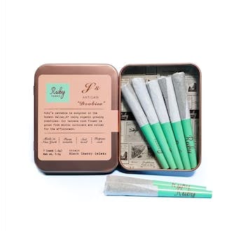 Photograph of product: Black Cherry Gelato- RUBY FARMS- 7 Pack Pre-Rolls