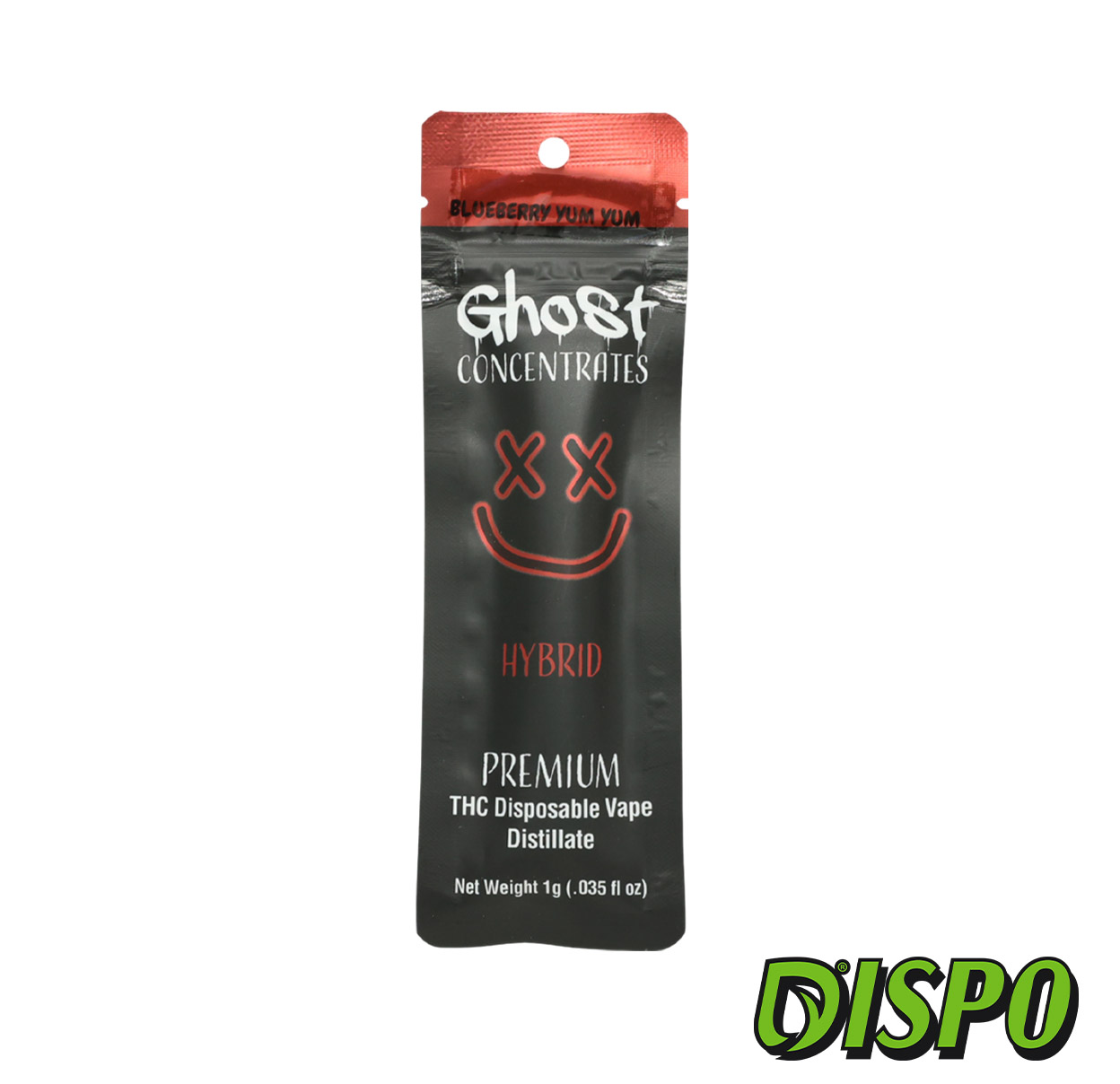 Photograph of product: Ghost - Blueberry Yum Yum 1G Disposable